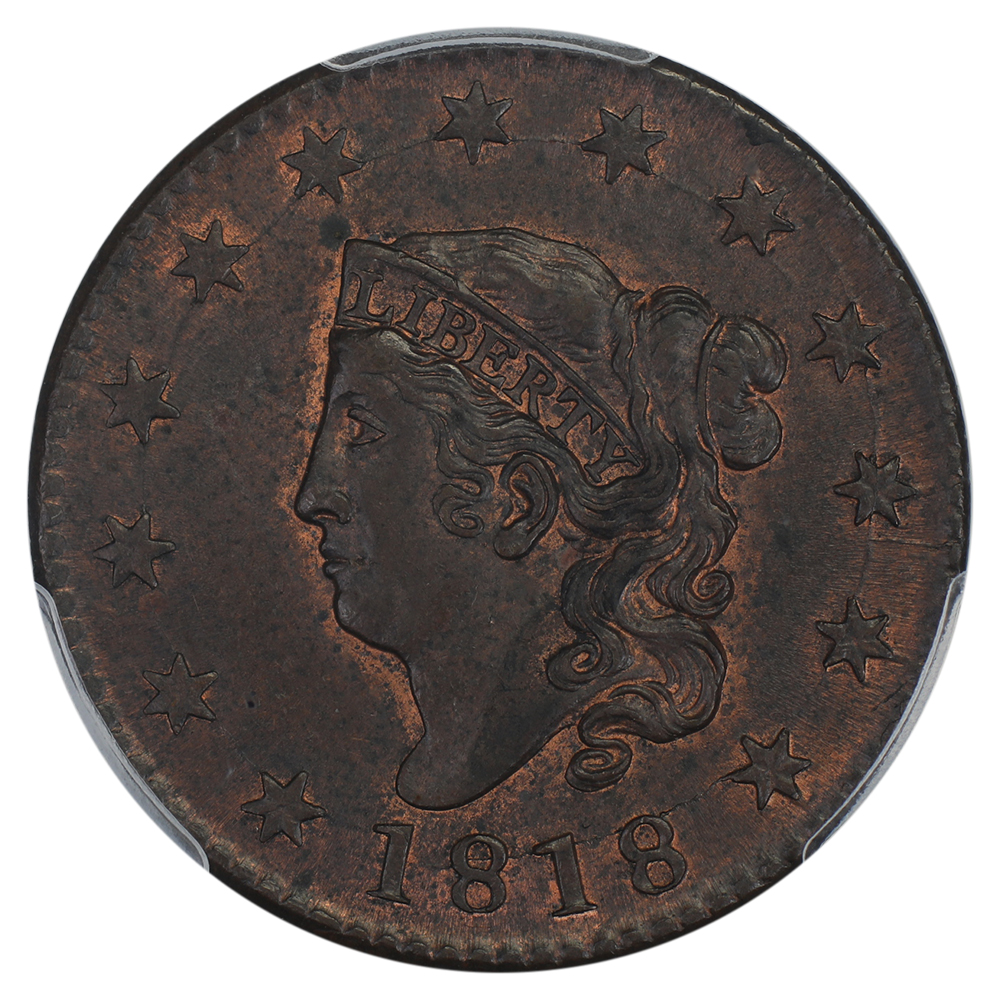 image for: 1818 1c PCGS MS63 BN