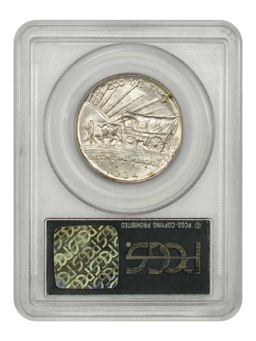 image for: 1934-D Oregon Trail 50c PCGS MS66