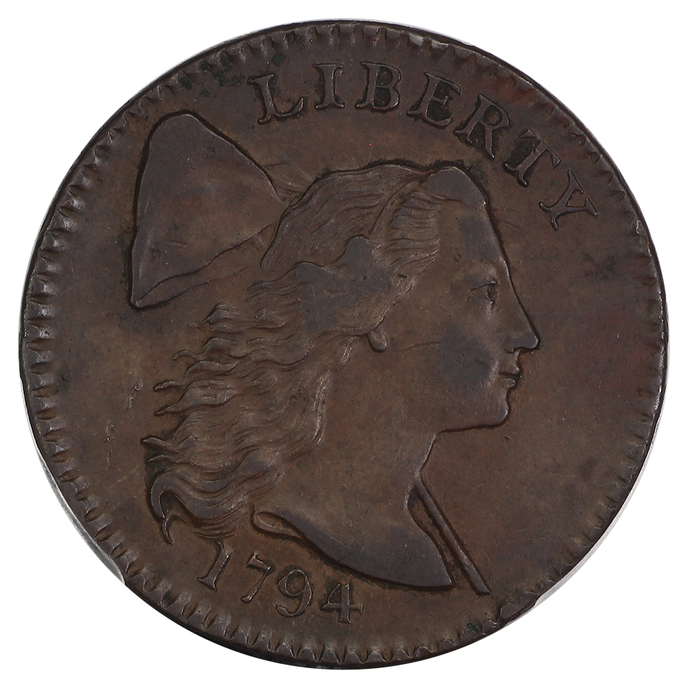 image for: 1794 Head of 1794 1c PCGS AU50 BN