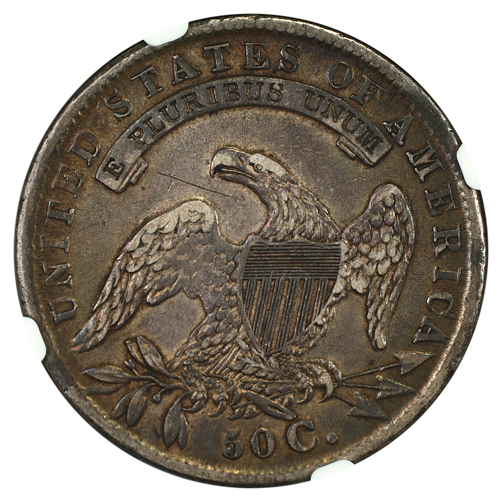 image for: 1834 Large Date, Small Letters 50c NGC XF40