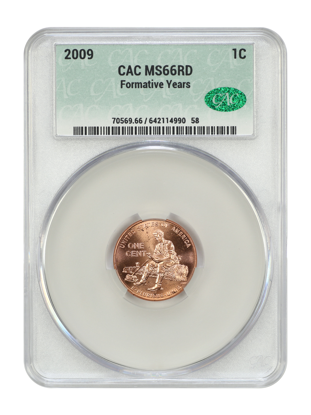 2009 1C Lincoln - Formative Years CACG MS66RD