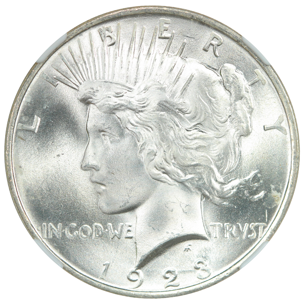 image for: 1923 $1  NGC MS66