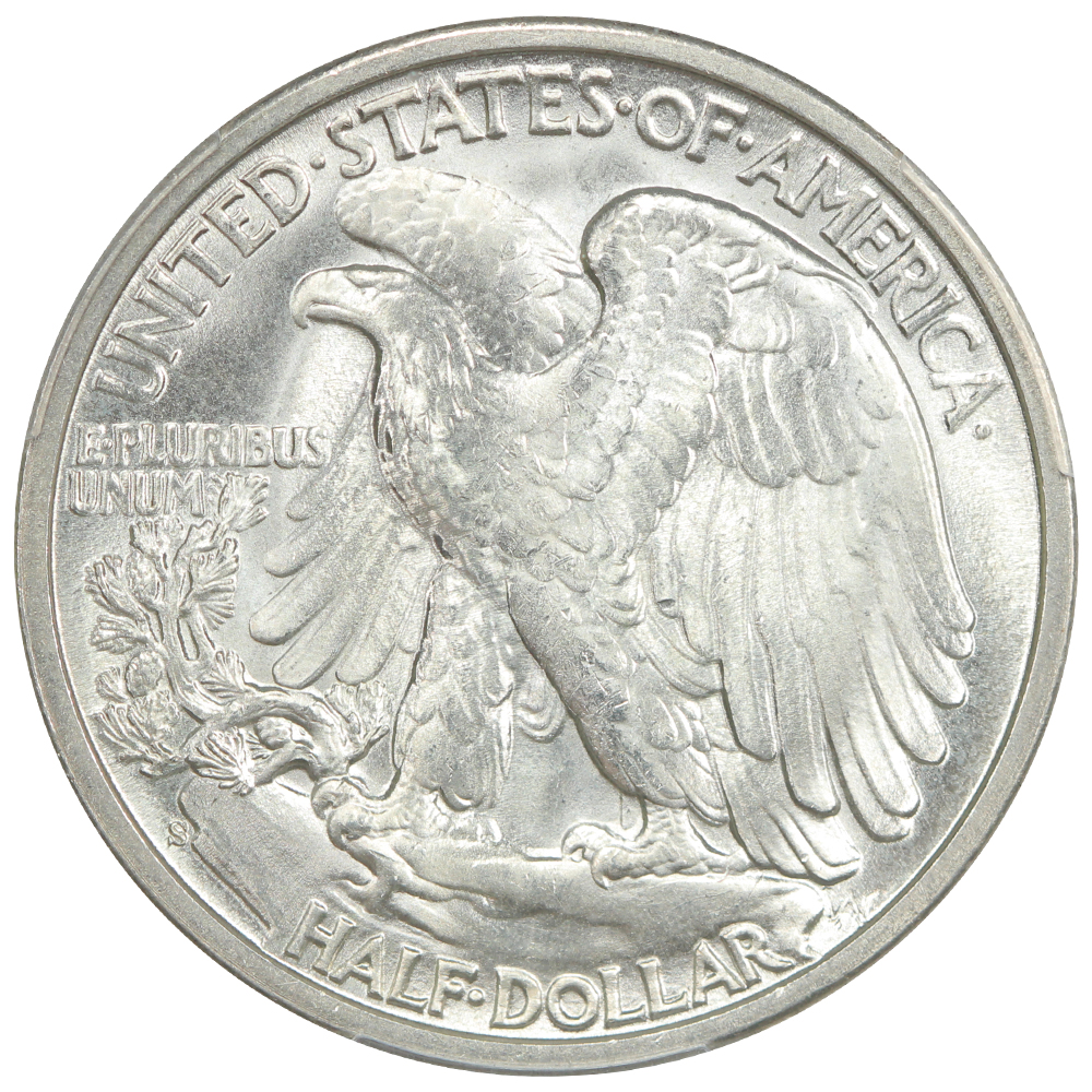image for: 1945-S 50c PCGS MS66