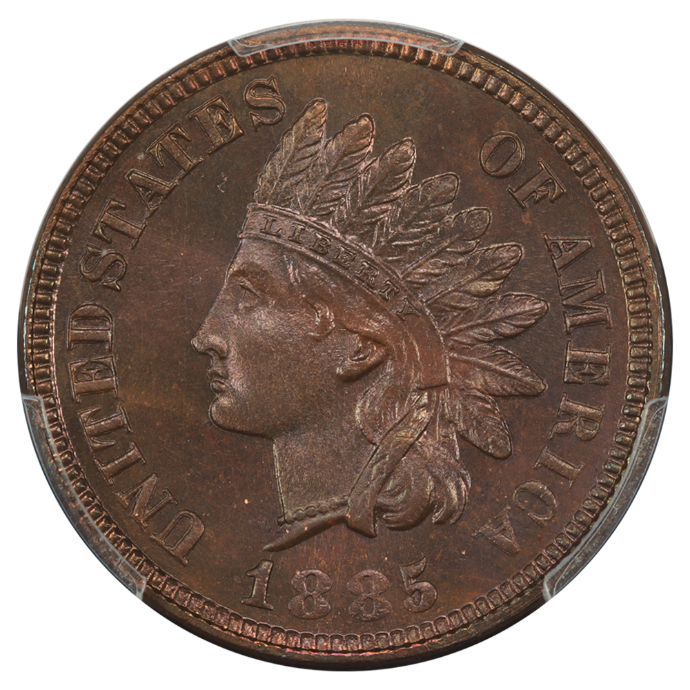image for: 1885 1c PCGS PR65 BN