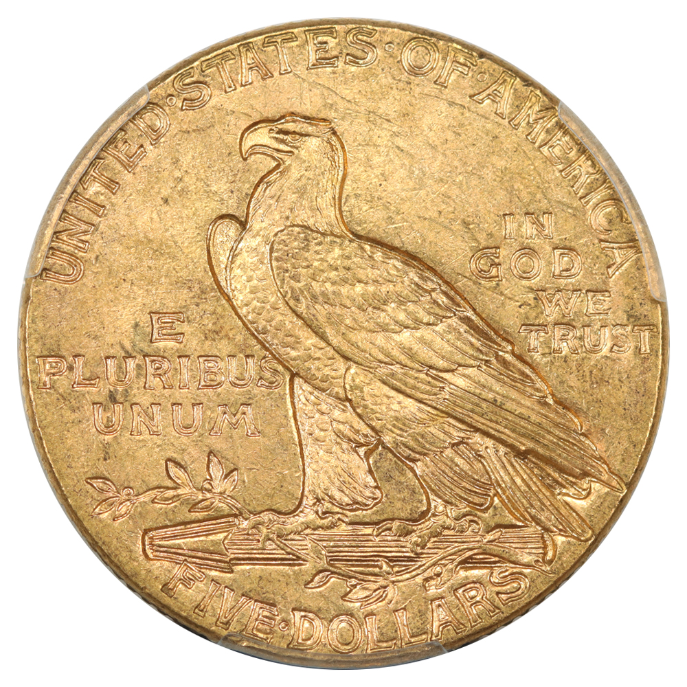 image for: 1910 $5  PCGS MS63