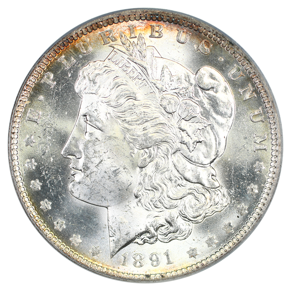 image for: 1891-O $1  PCGS MS63