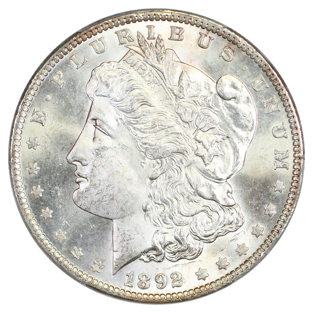 image for: 1892 $1  PCGS MS64