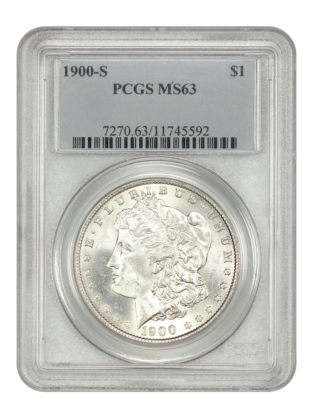 image for: 1900-S $1 PCGS MS63