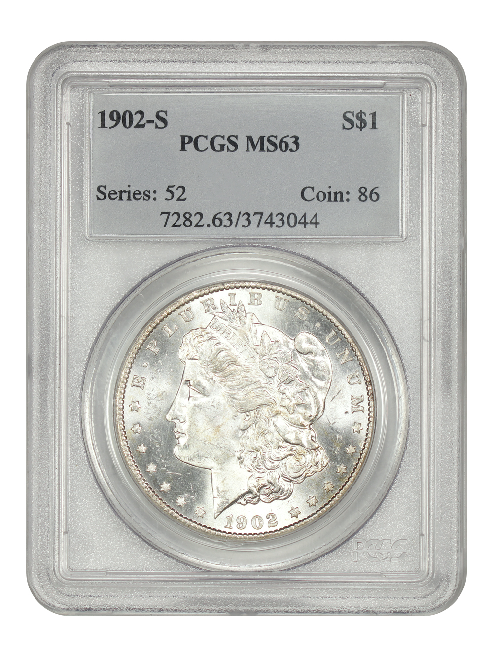 image for: 1902-S $1 PCGS MS63