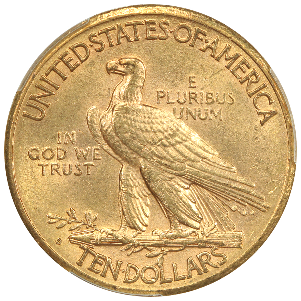 image for: 1911-D $10  PCGS MS62