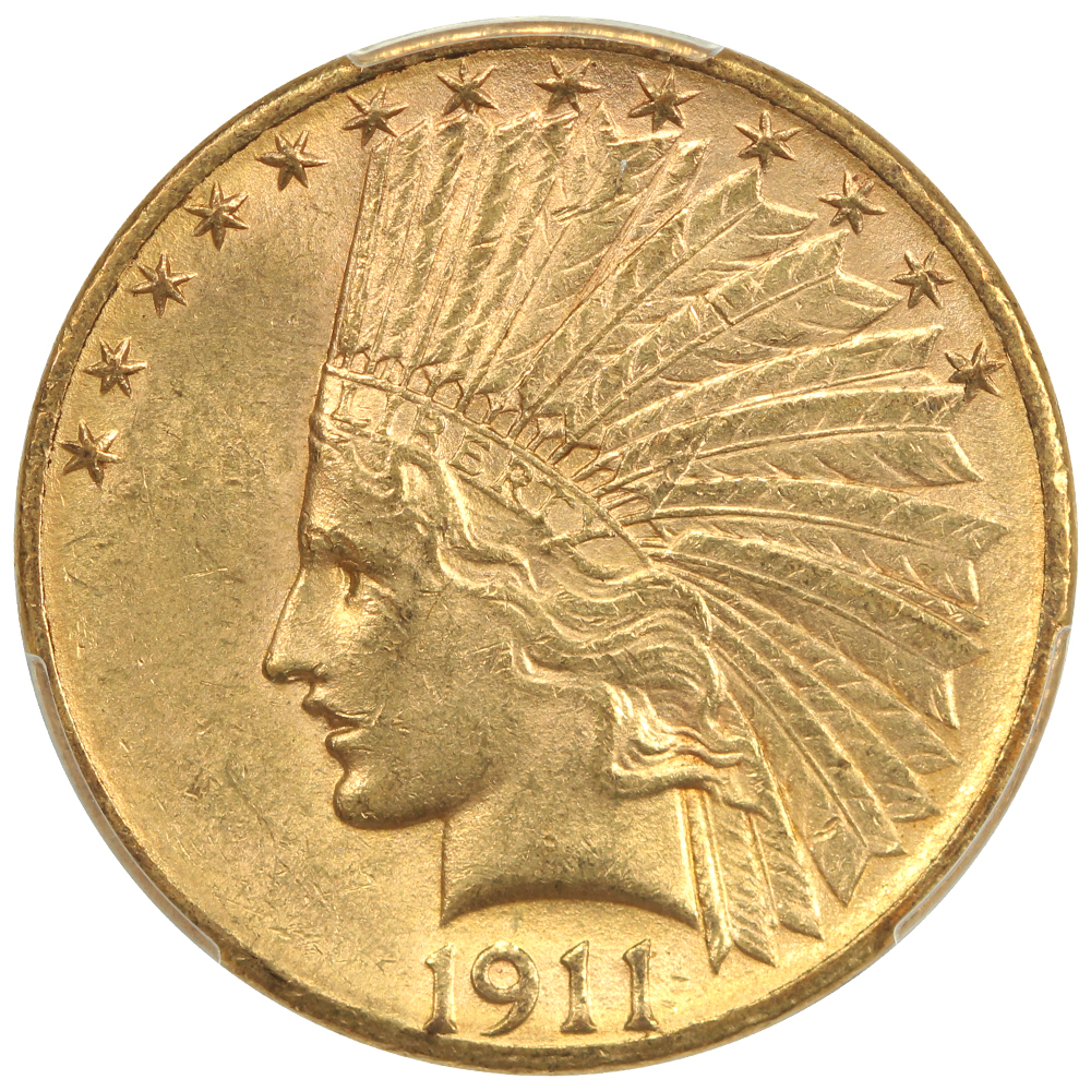 image for: 1911-D $10  PCGS MS62