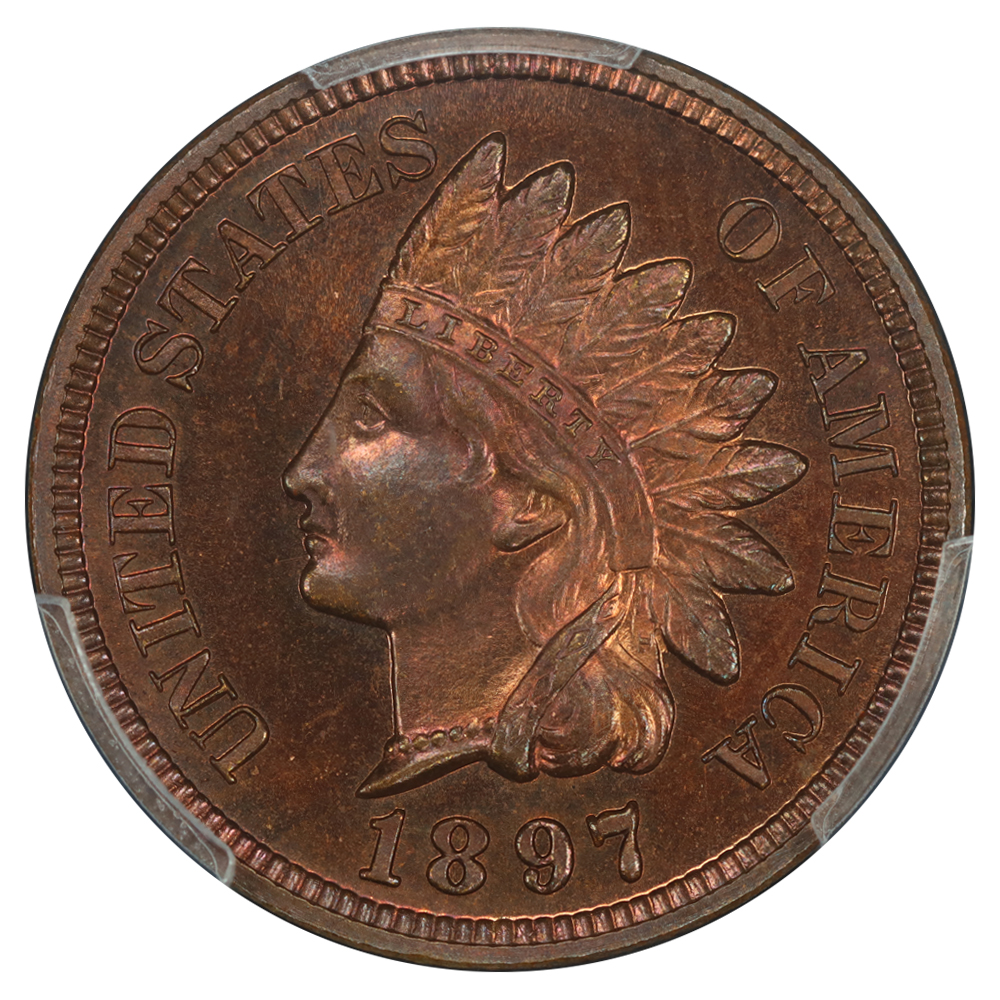 image for: 1897 1c PCGS PR66 BN