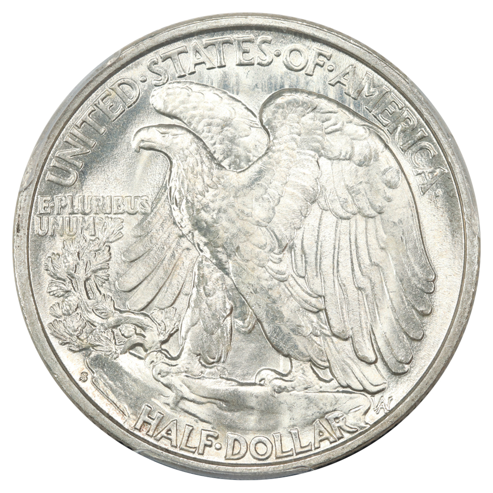 image for: 1941-S 50c PCGS MS65