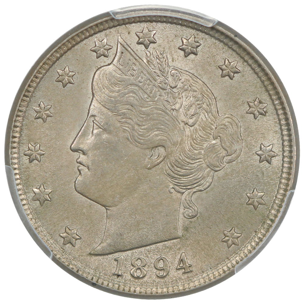 image for: 1894 5c PCGS MS64