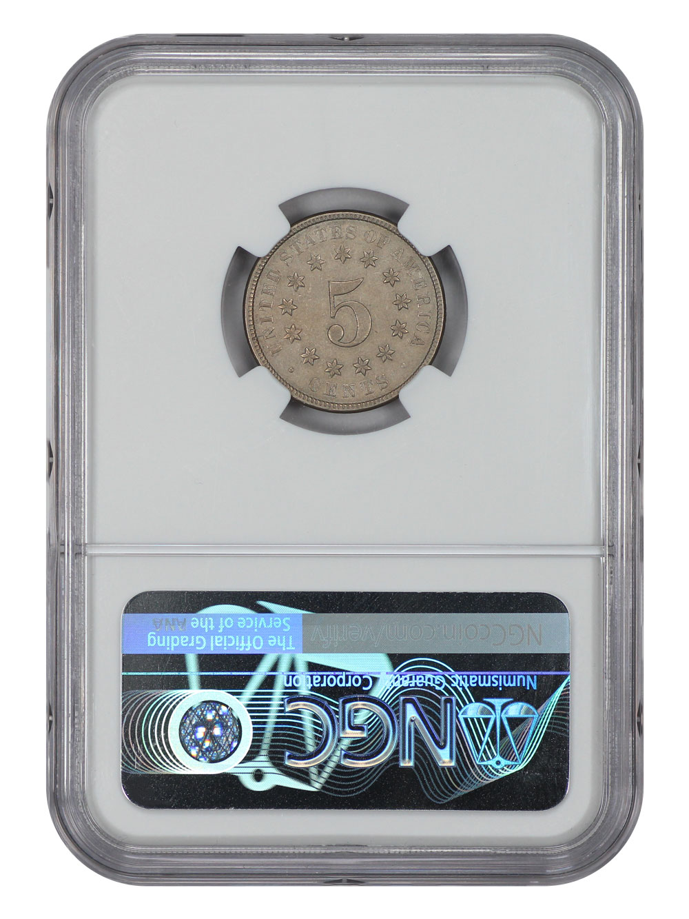 image for: 1876 5c NGC AU53