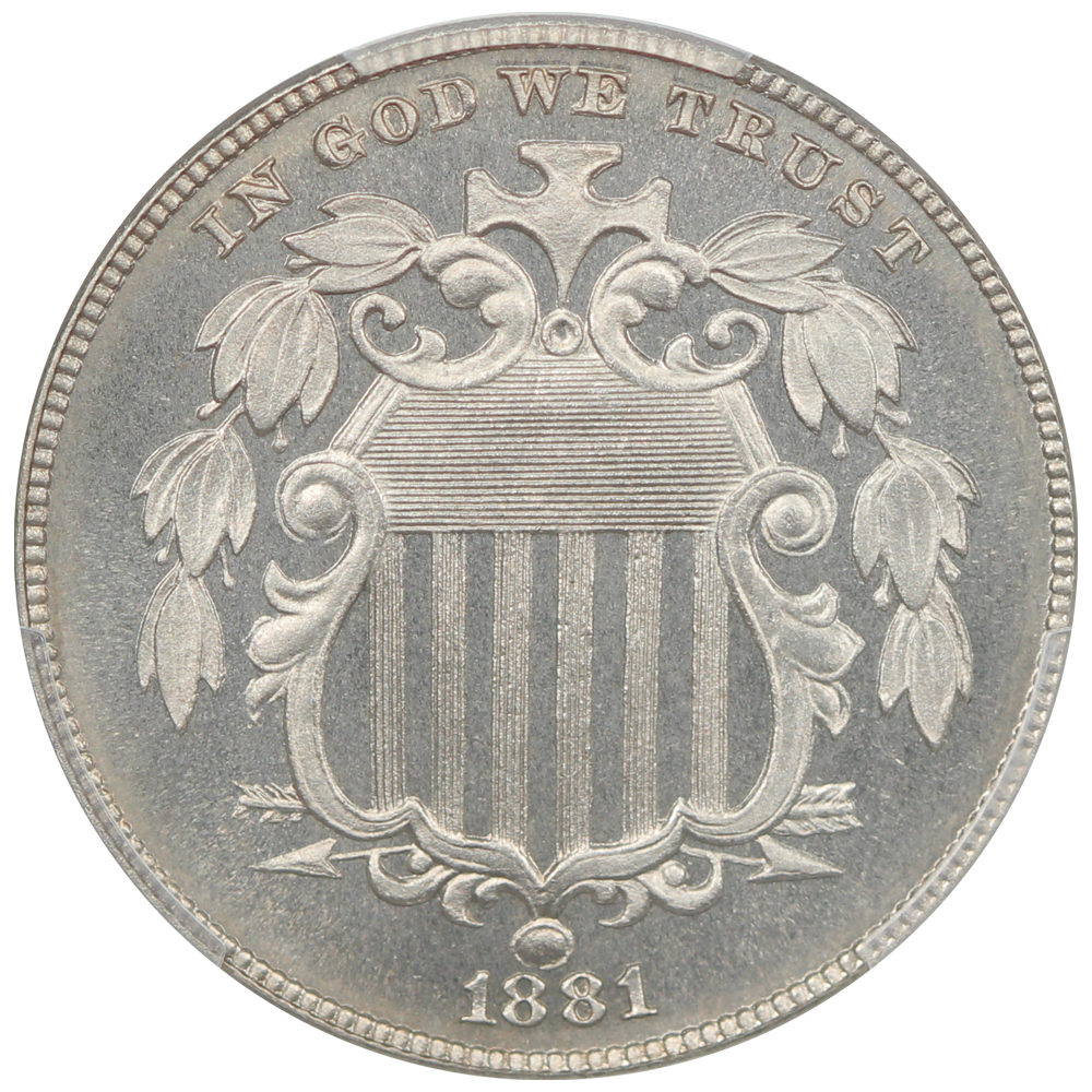 image for: 1881 5c PCGS PR67