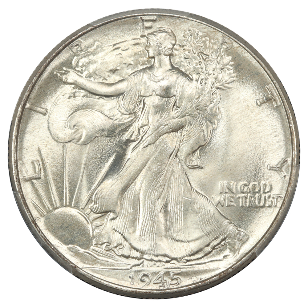 image for: 1945 50c PCGS MS66