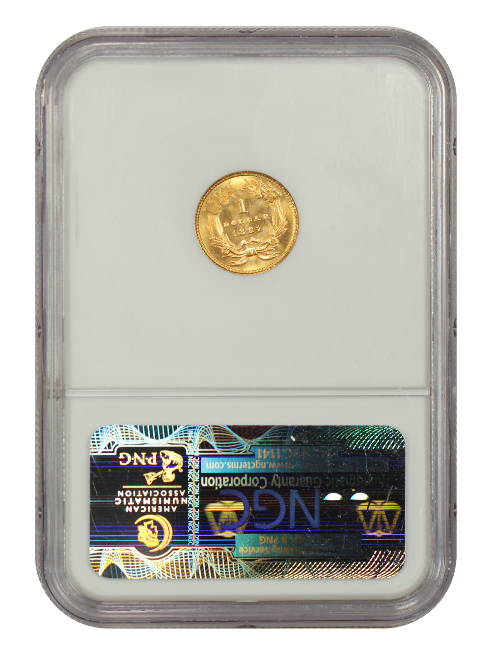 image for: 1881 G$1 NGC MS66