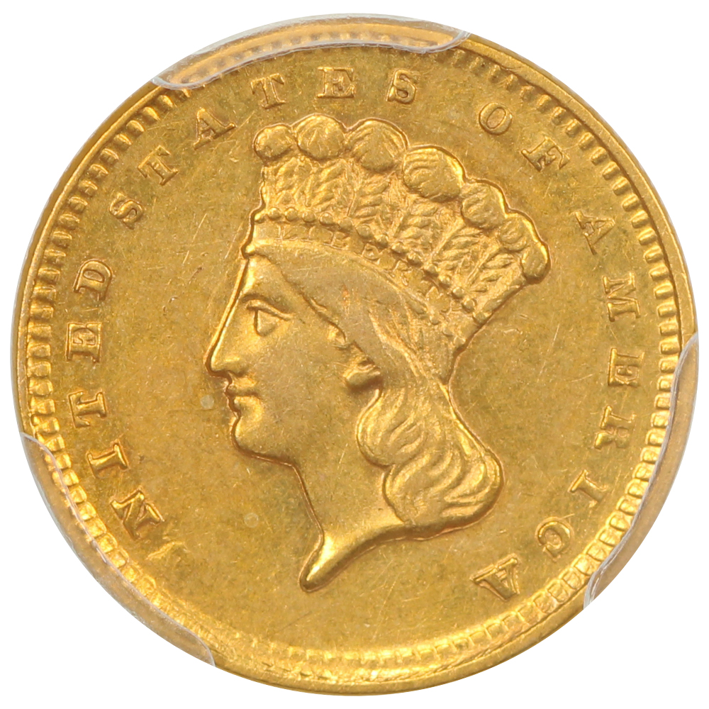 image for: 1856-D G$1 PCGS AU58