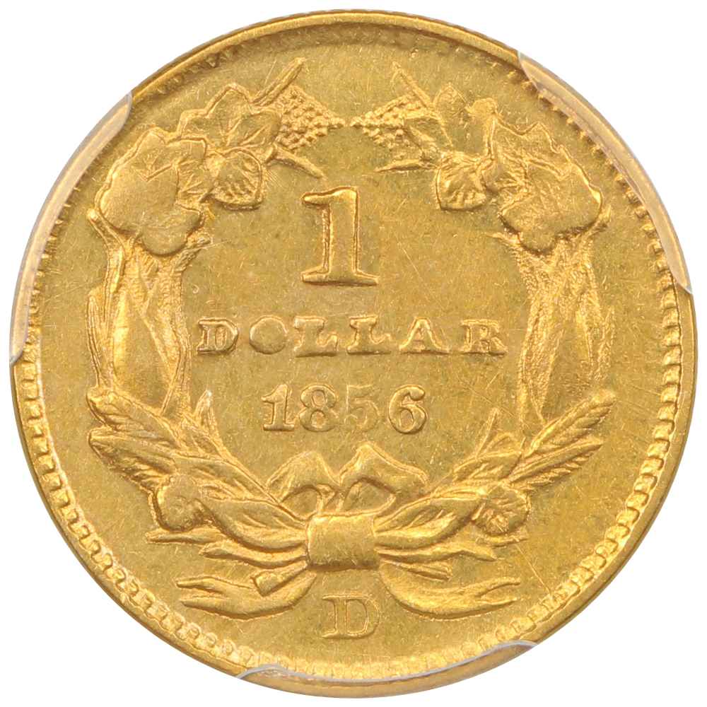 image for: 1856-D G$1 PCGS AU58