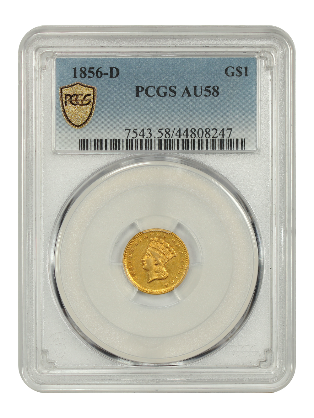 image for: 1856-D G$1 PCGS AU58