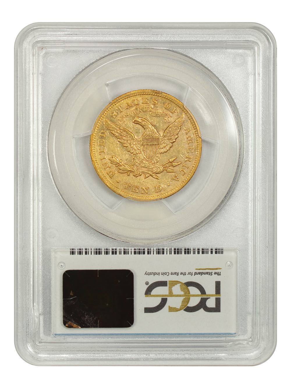 image for: 1866 Motto $10  PCGS AU55