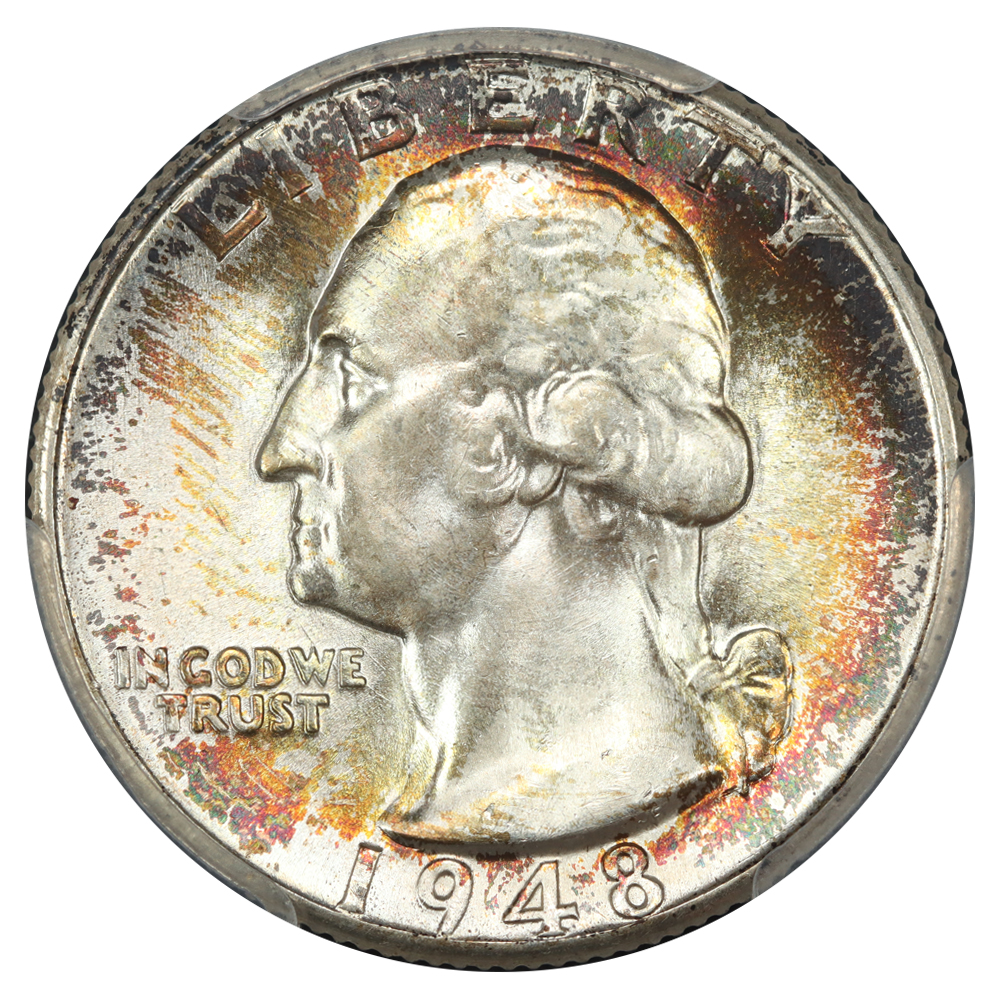 image for: 1948-D 25c PCGS MS67