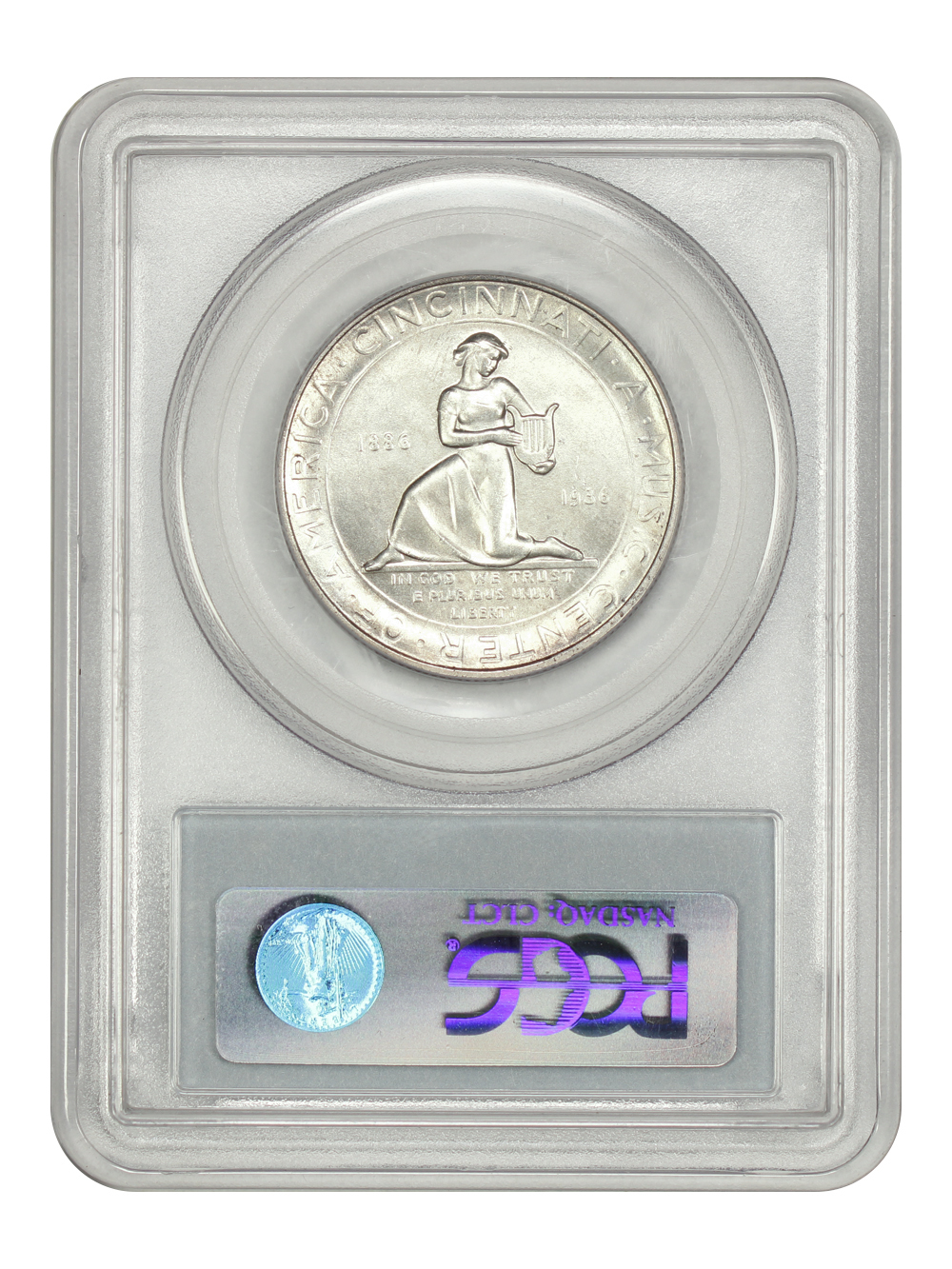 image for: 1936 Cincinnati Music Center 50c PCGS MS64