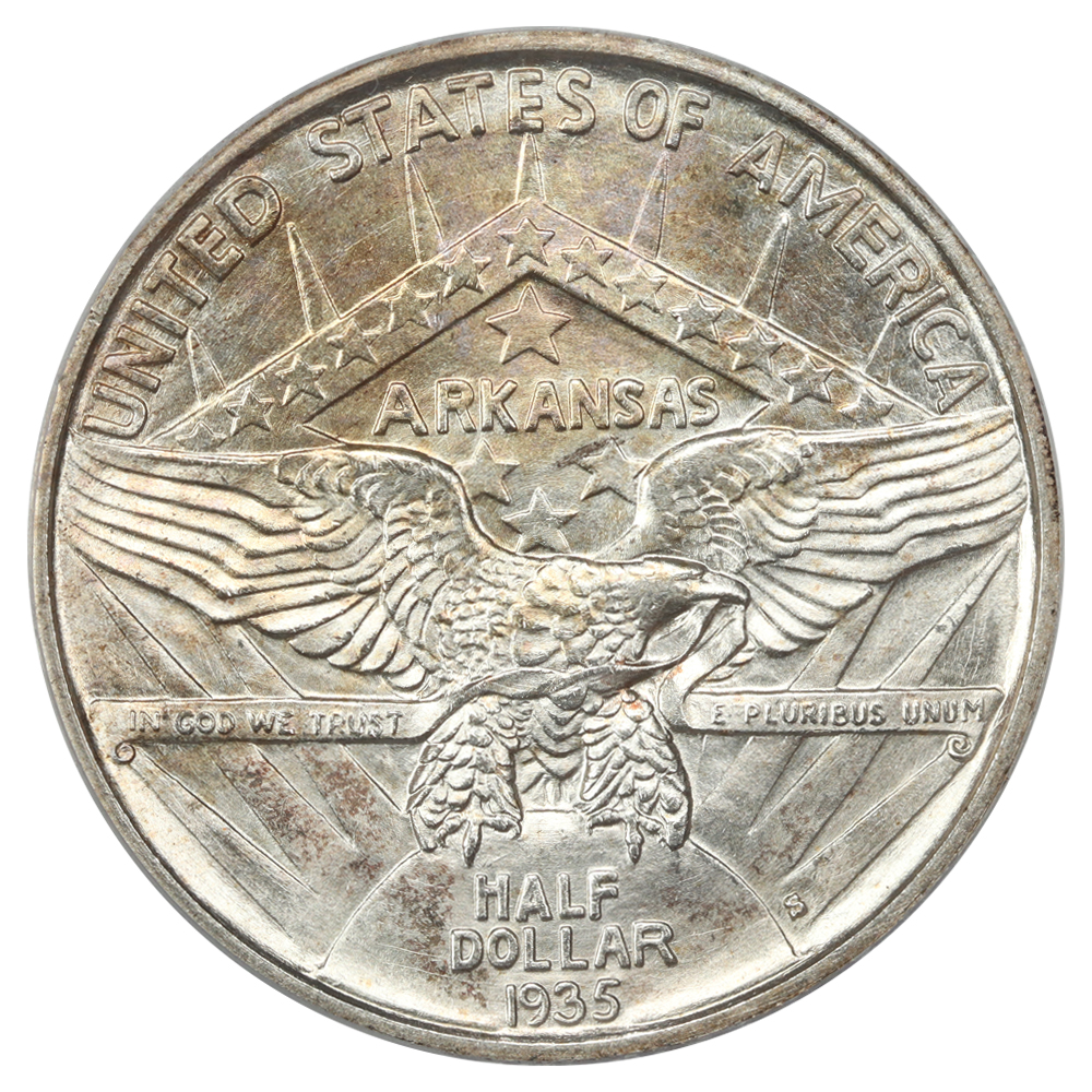 thumbnail for: 1935-S Arkansas 50c PCGS MS64