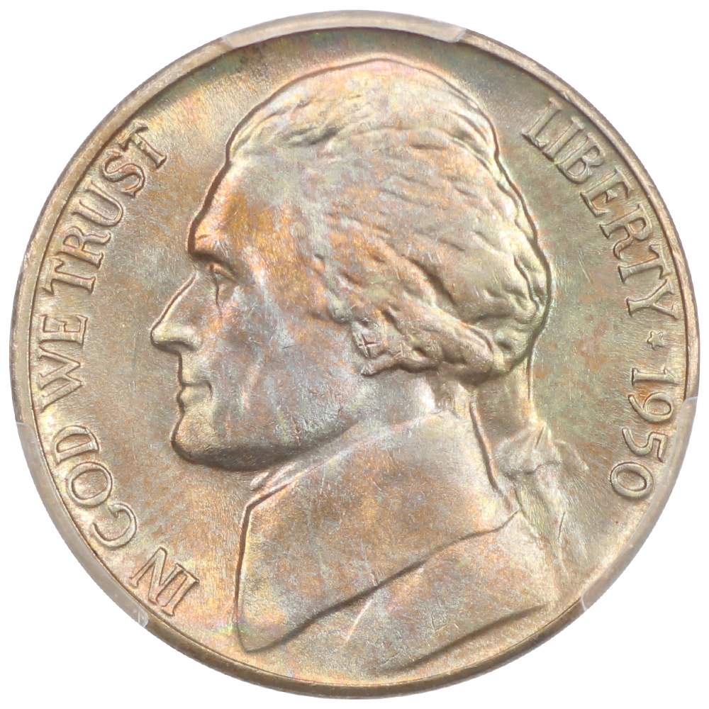 image for: 1950-D 5c PCGS MS65 FS