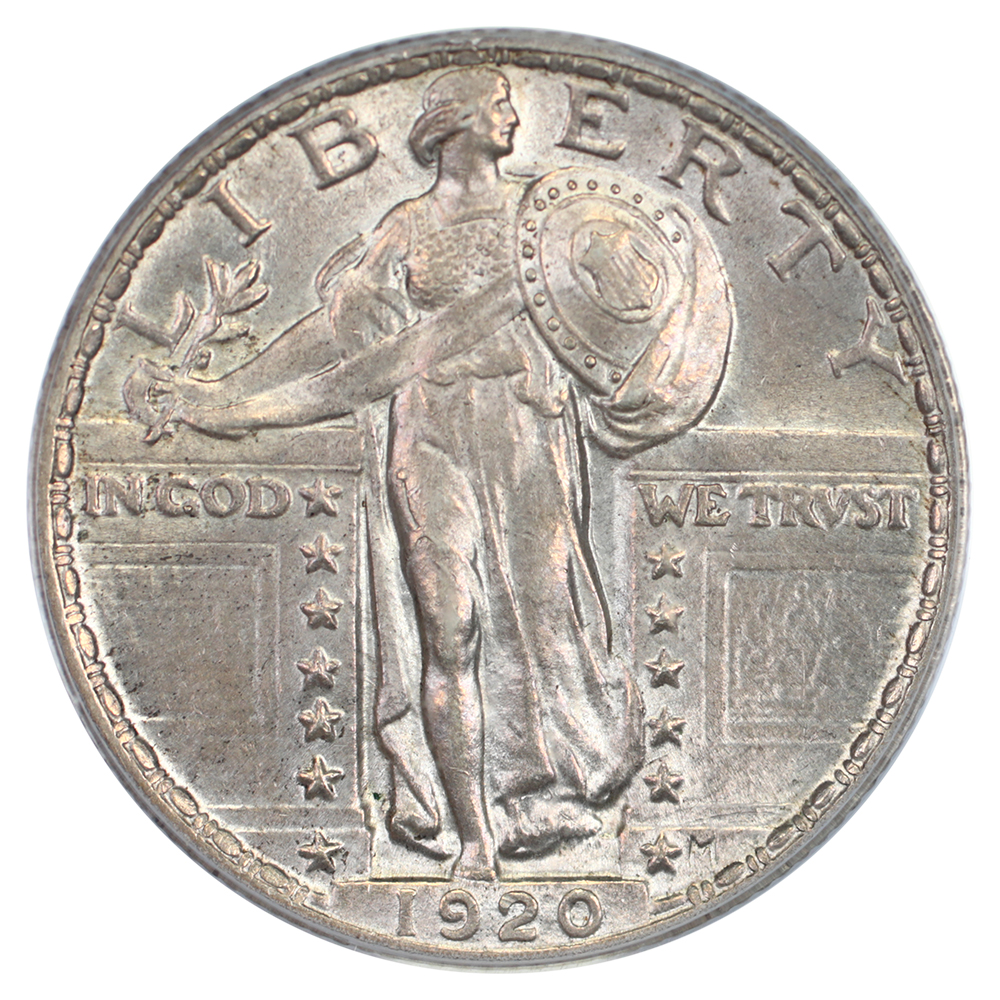 image for: 1920 25c PCGS MS64