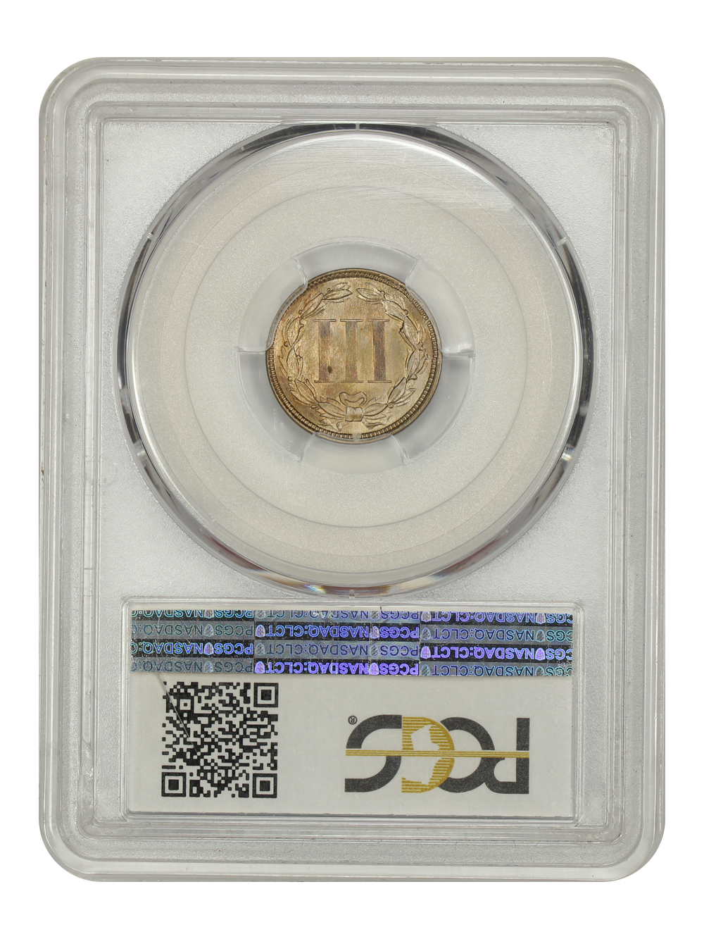 image for: 1867 3cN PCGS MS64