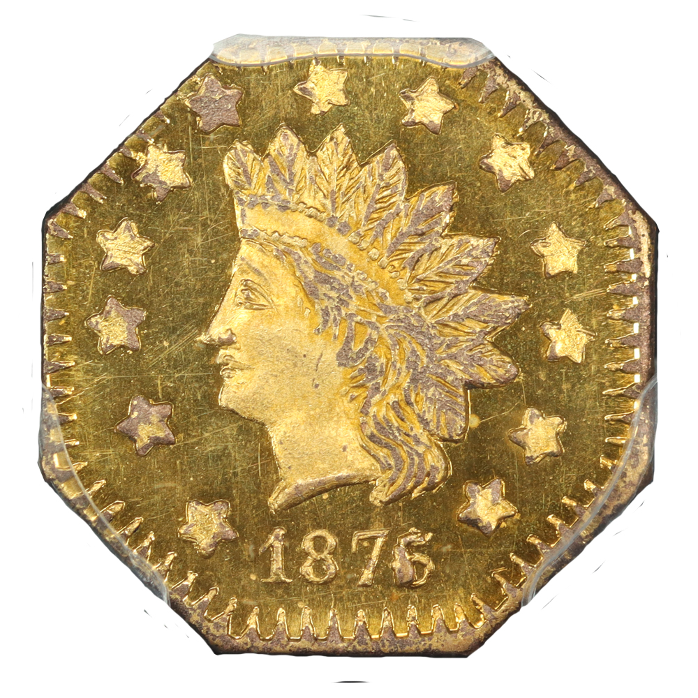image for: 1876/5 BG-1129 $1 PCGS MS64