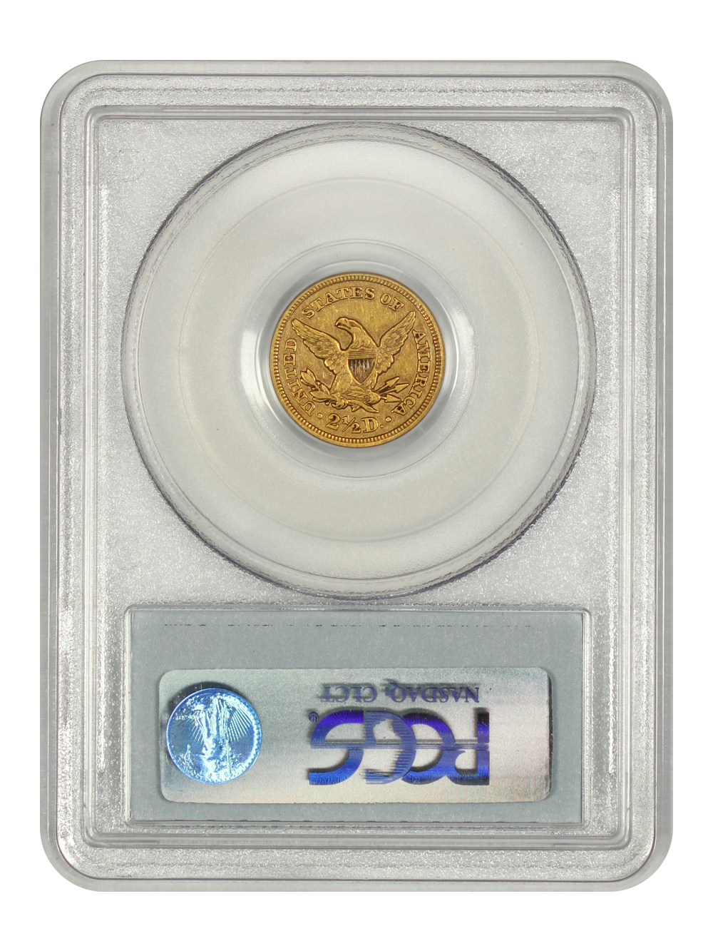 image for: 1848 $2 1/2 PCGS VF35