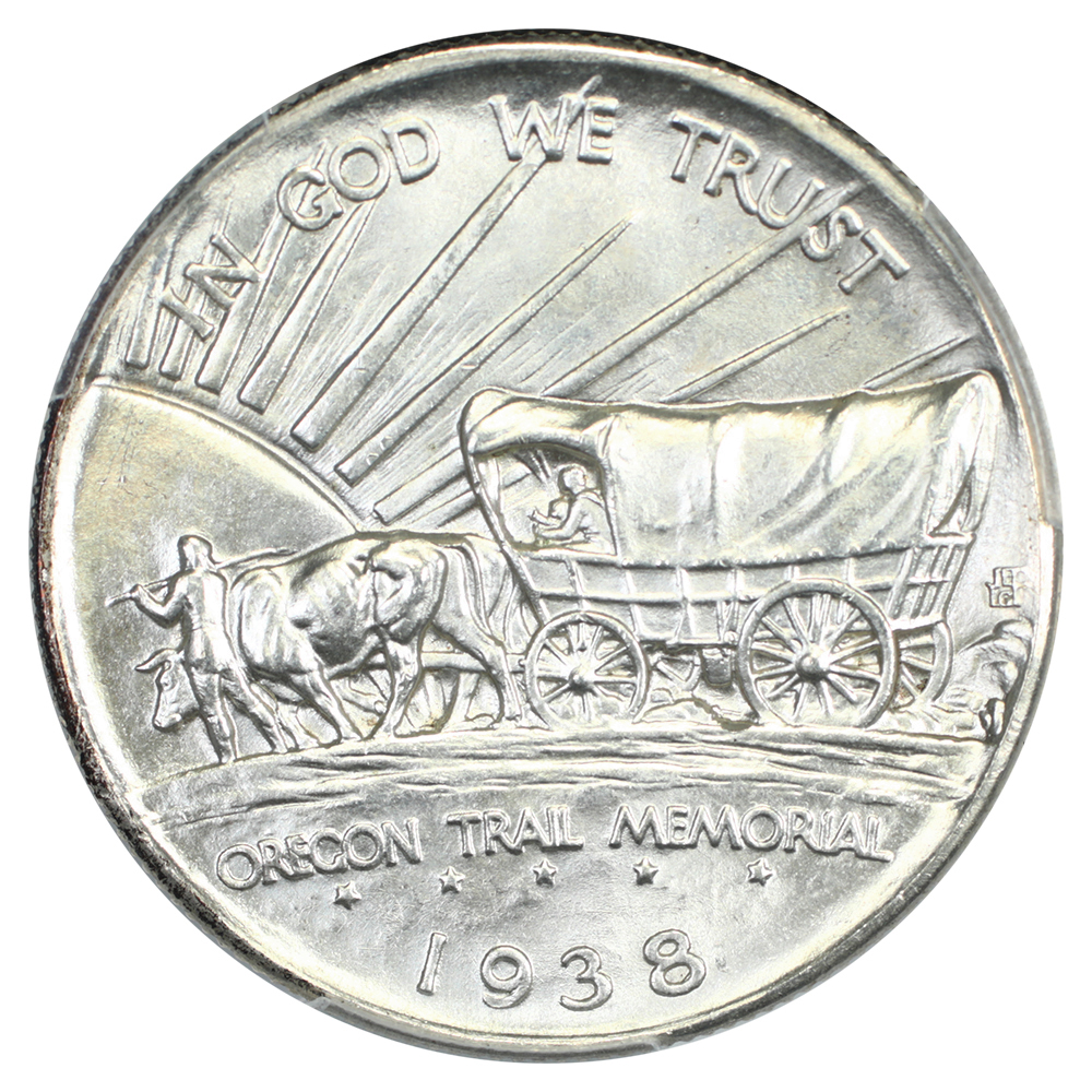 image for: 1938 Oregon Trail 50c PCGS MS65