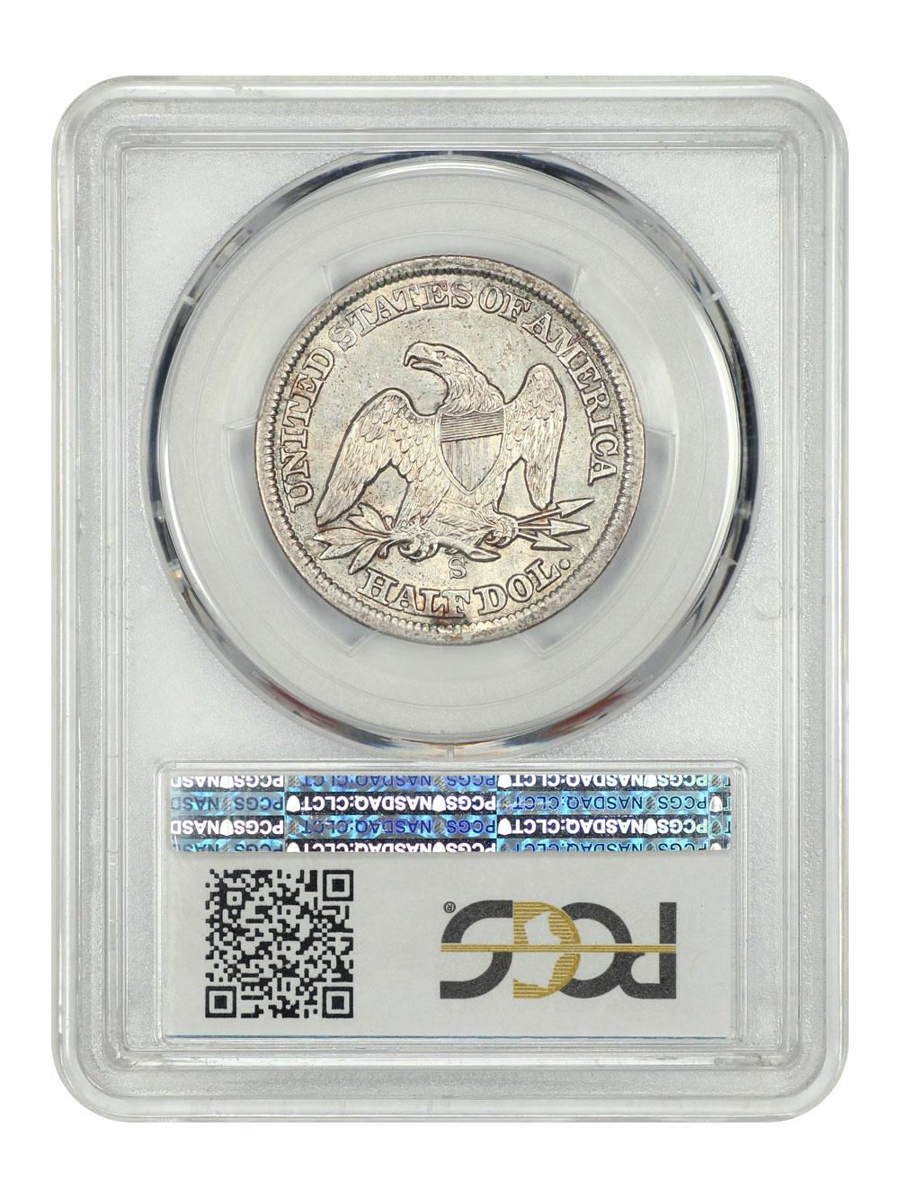 image for: 1862-S 50c PCGS AU58
