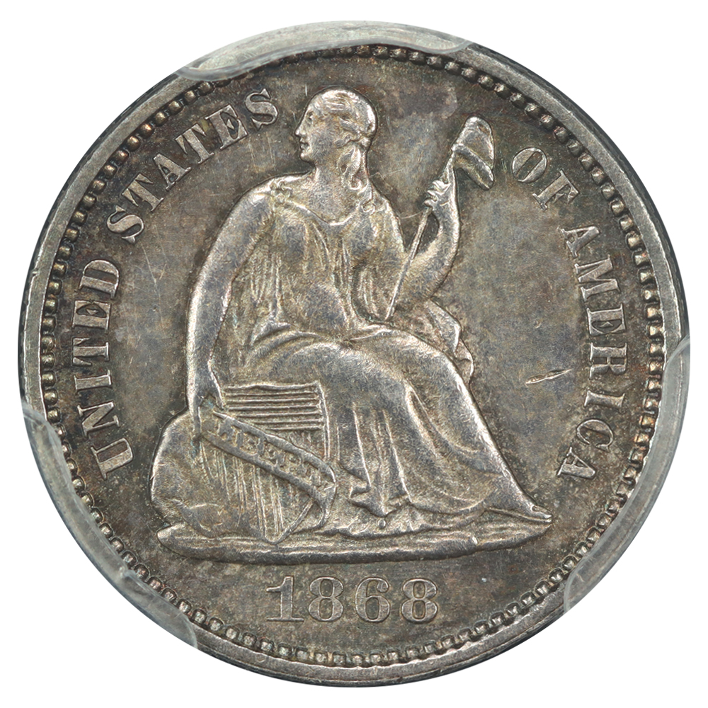 image for: 1868 H10c PCGS MS62