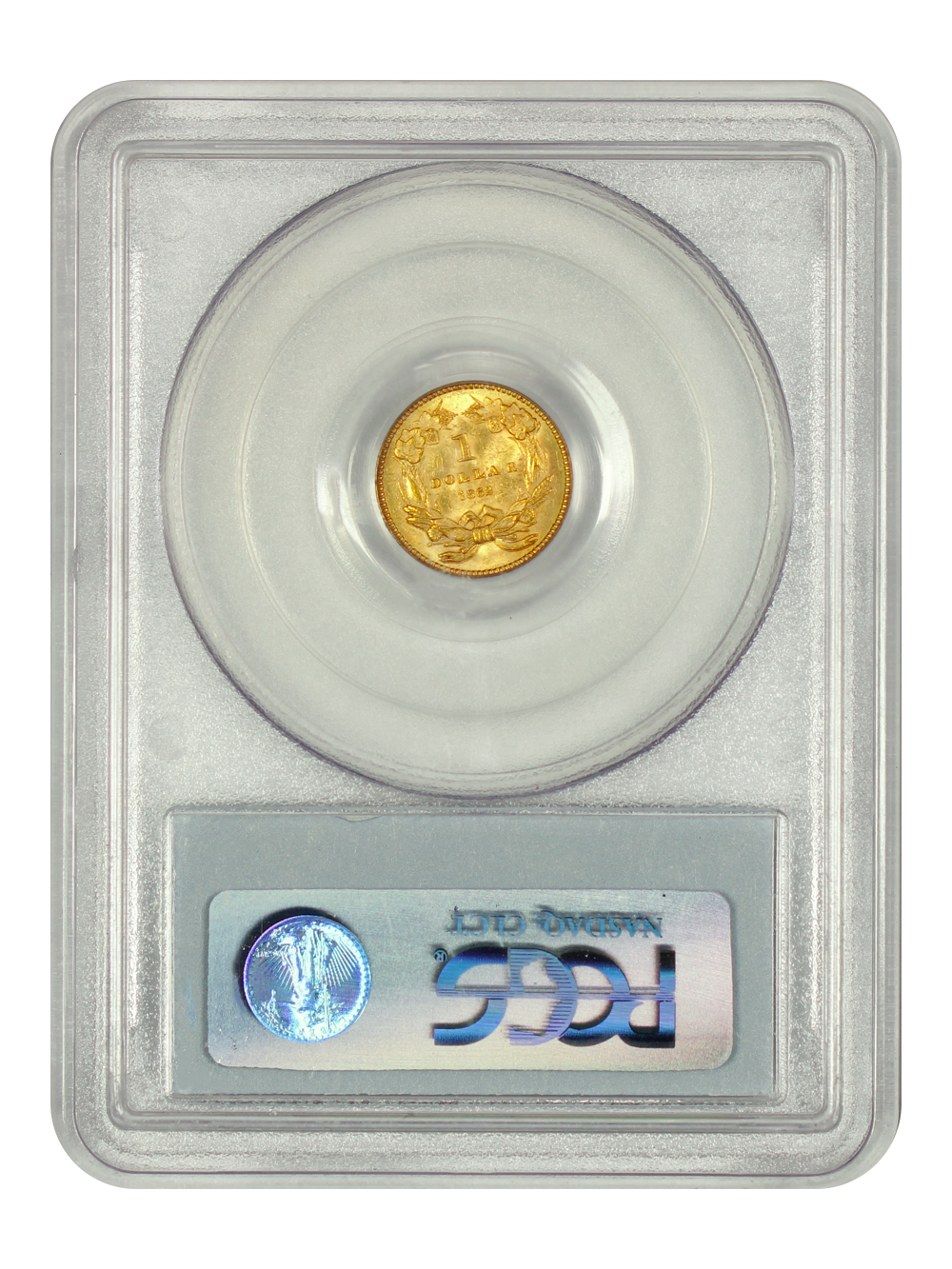 image for: 1862 G$1 PCGS MS63