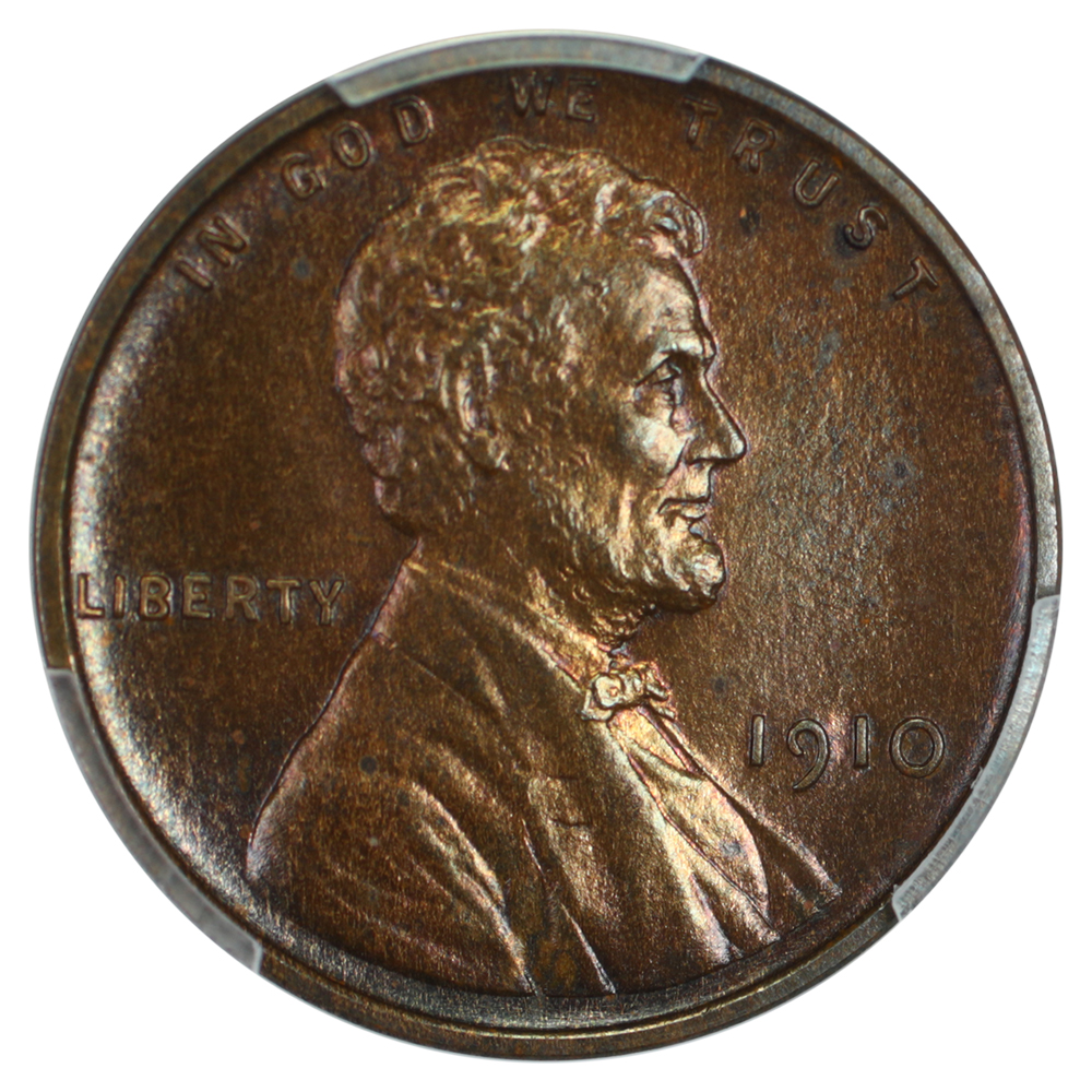 image for: 1910 Matte Finish 1c PCGS PR64 BN