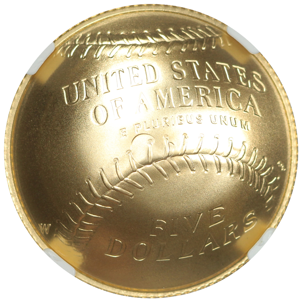 image for: 2014-W Baseball Hall of Fame G$5  NGC MS70