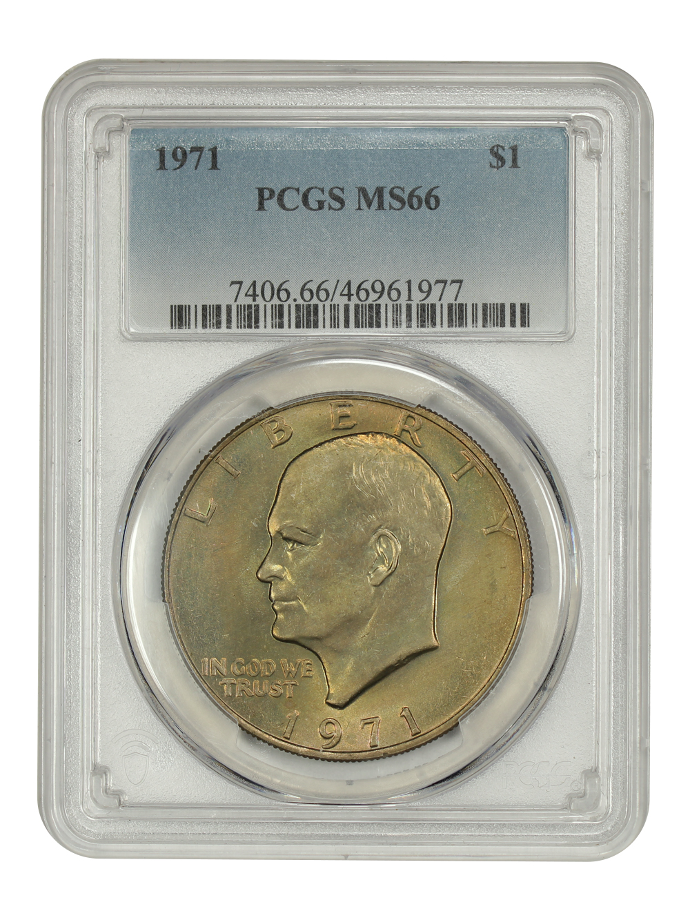 image for: 1971 $1 PCGS MS66