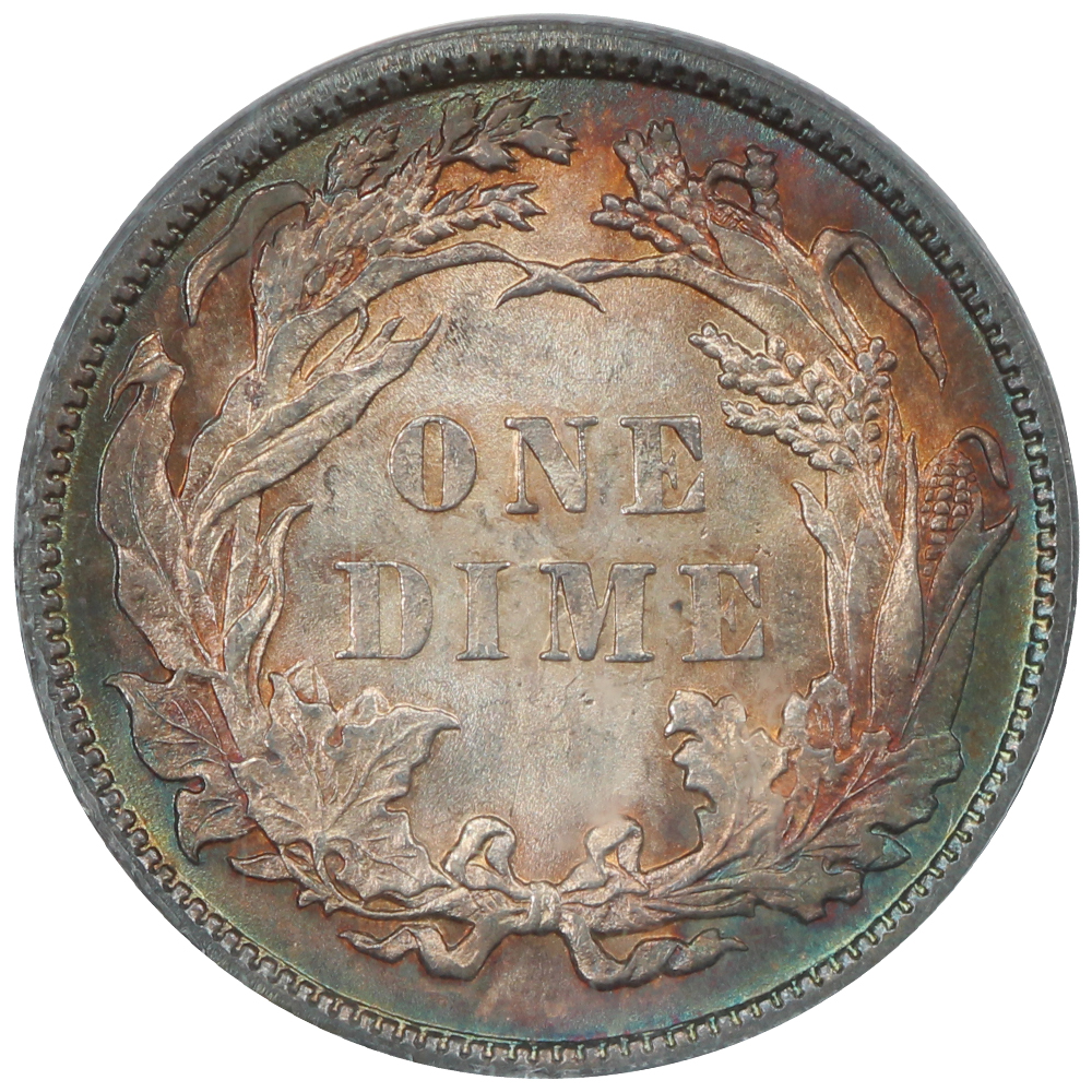 image for: 1882 10c PCGS MS65
