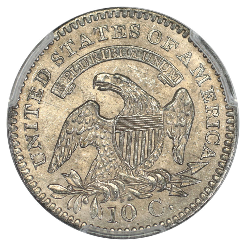 image for: 1821 Small Date 10c PCGS MS62