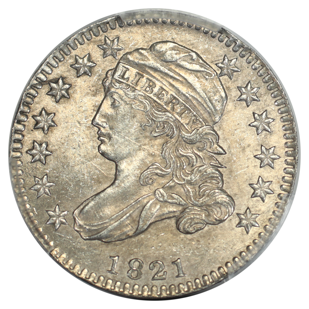 image for: 1821 Small Date 10c PCGS MS62