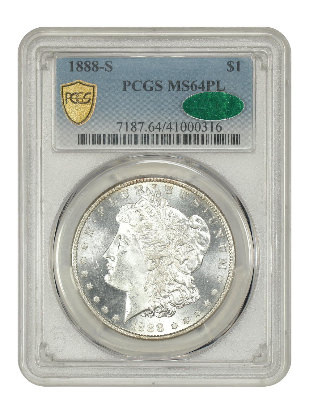 thumbnail for: 1888-S $1  PCGS MS64 PL