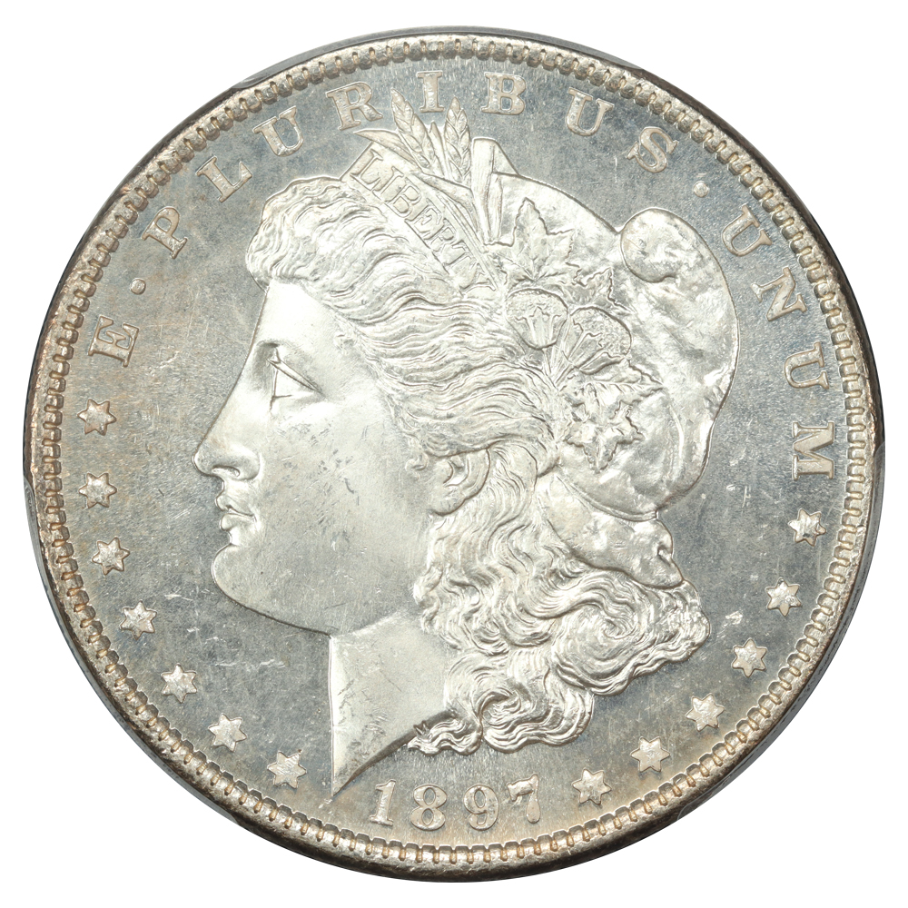 image for: 1897 $1 PCGS MS65 DMPL