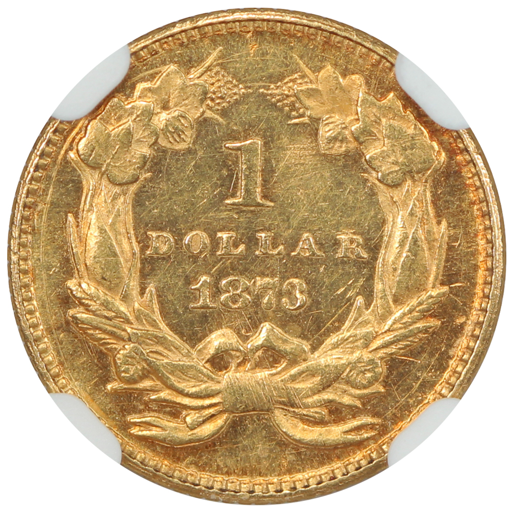 image for: 1873 Open 3 G$1 NGC MS61