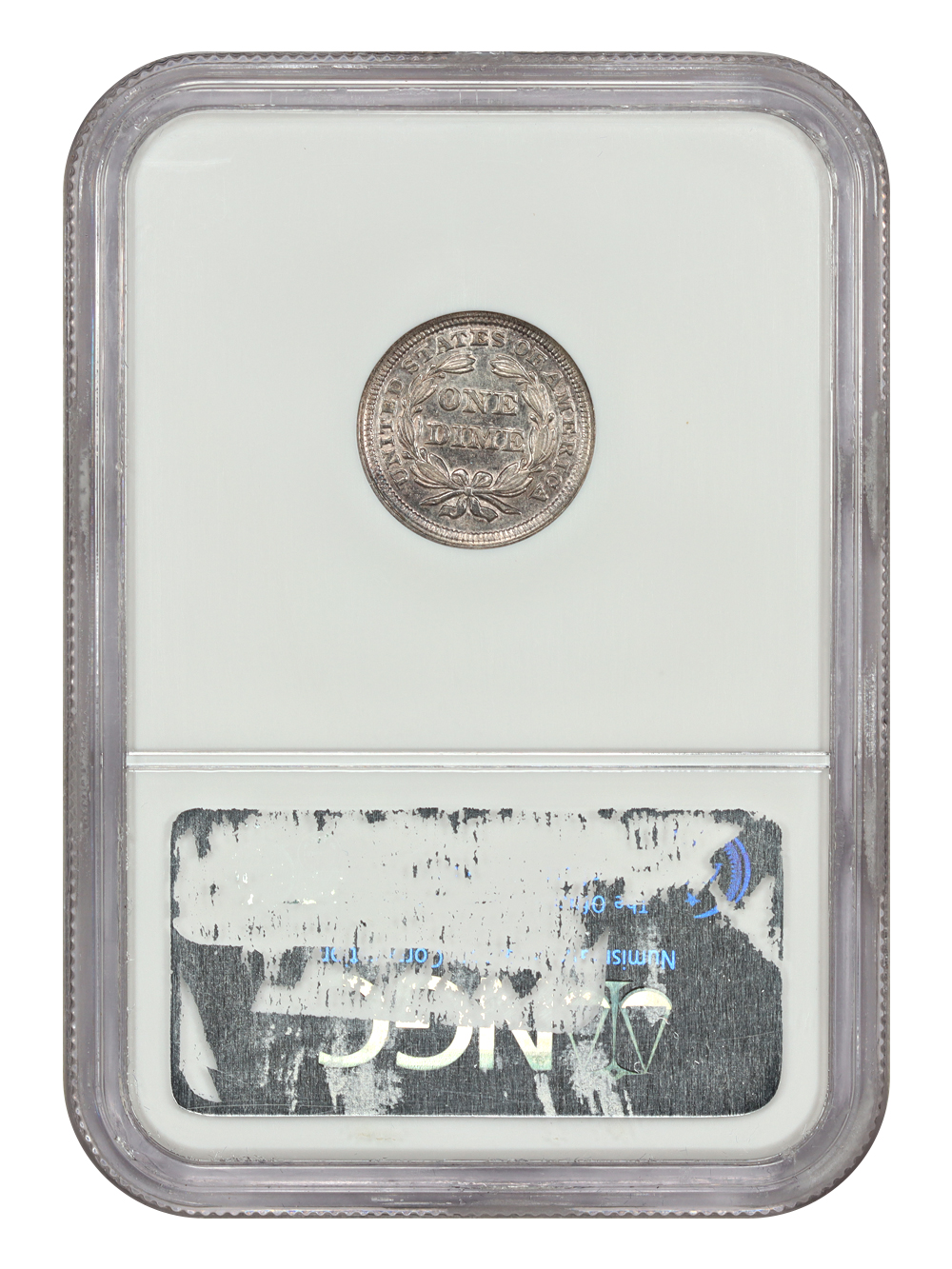 image for: 1853 Arrows 10c NGC AU53