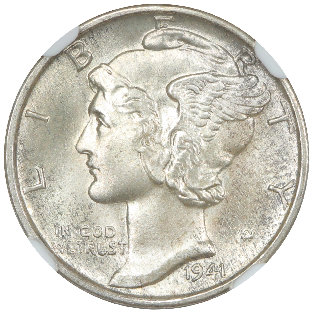 image for: 1941-D 10c NGC MS67 FB