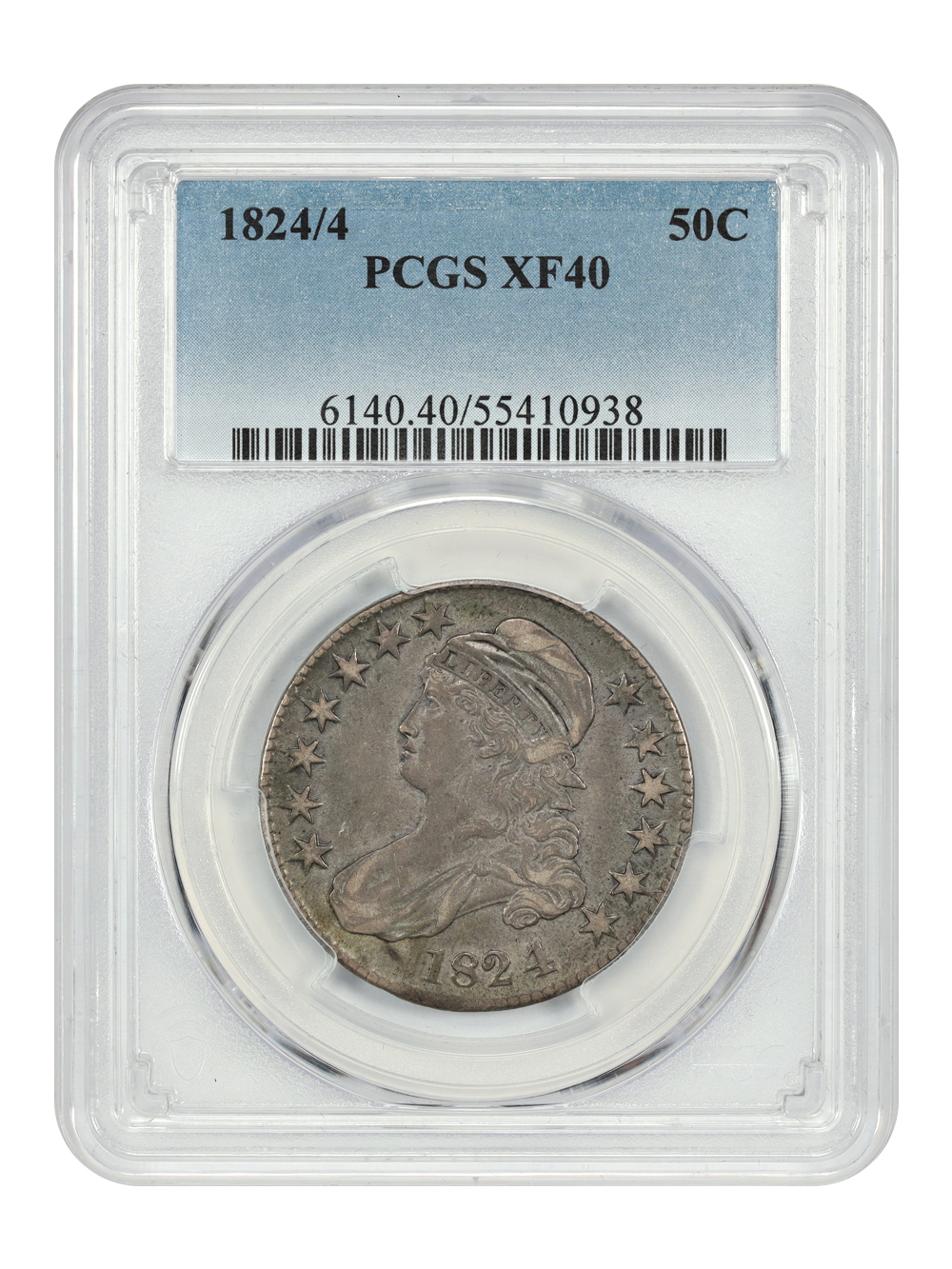 image for: 1824/4 50c PCGS XF40